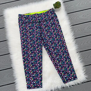 Victoria’s Secret geo shaped multi color crop leggings